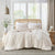 Pinch Pleated Soft Washed Boho Comforter Set